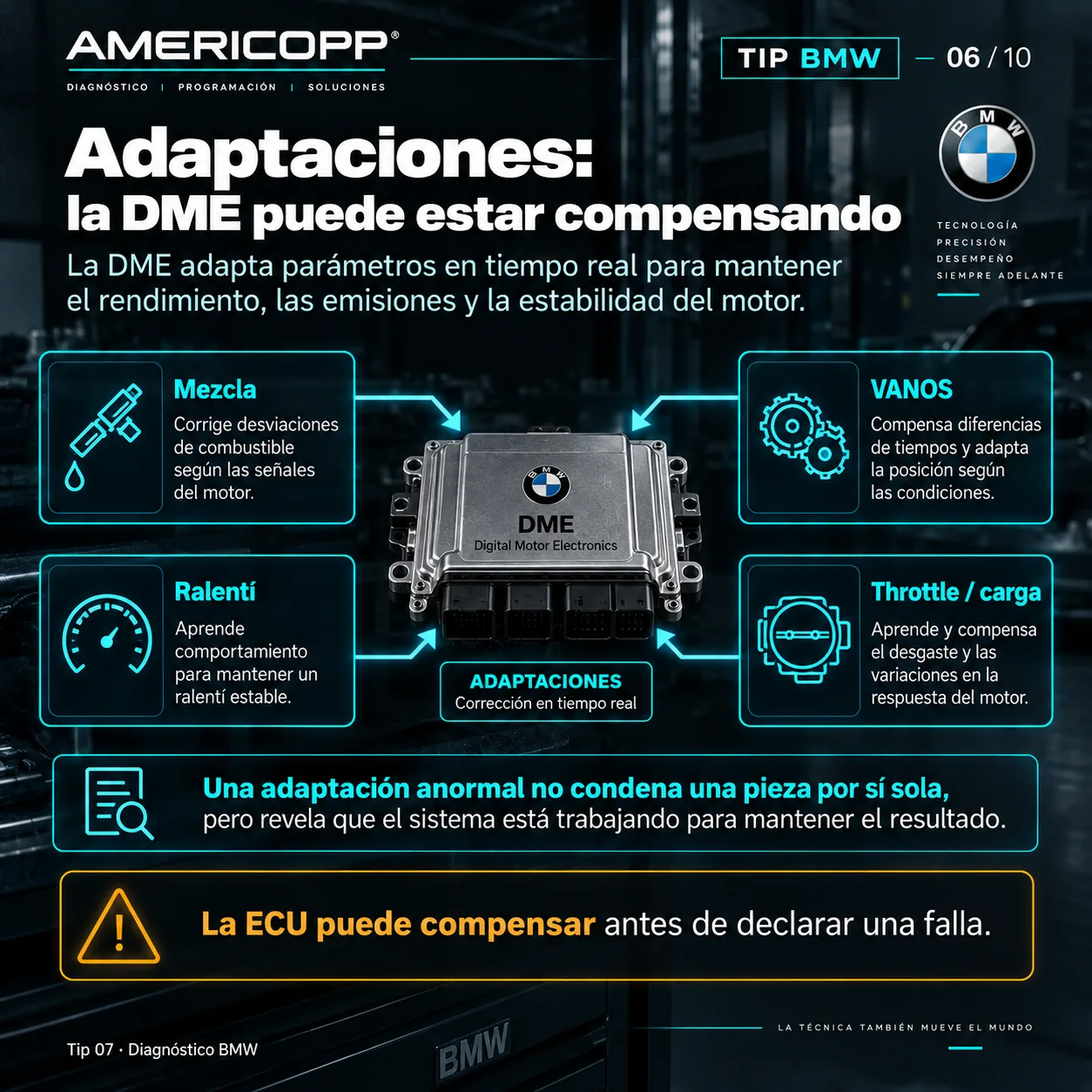 Lámina 6 de 10: Adaptaciones, la DME puede estar compensando