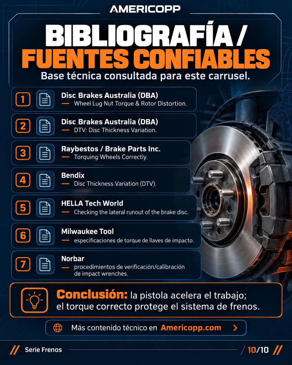 Bibliografía y fuentes técnicas consultadas para el Tip